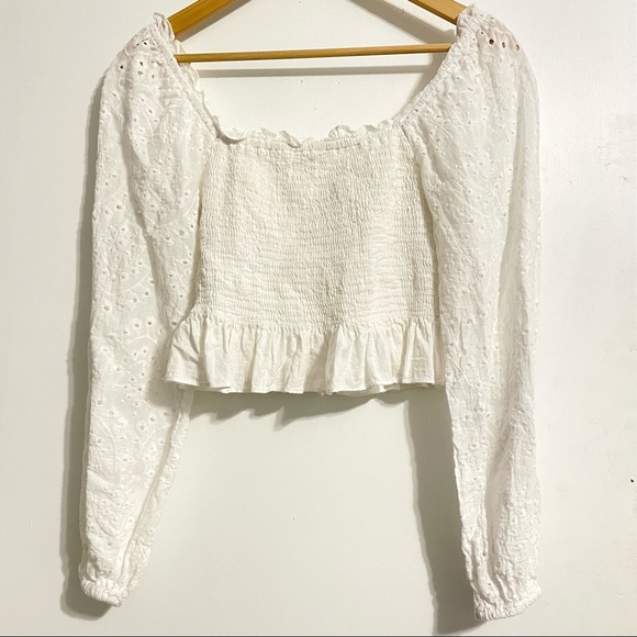 Cotton candy peasant blouse - Picture 2 of 6